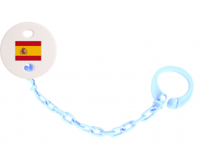 Attache-Bandera Tetina España color Sky Blue