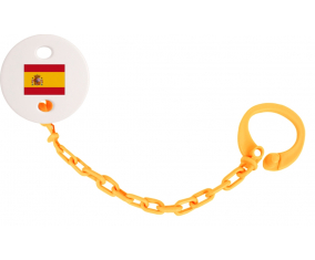 Attache-Bandera Tetina España Color naranja