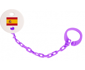 Attache-Bandera Tetina España Color Violeta