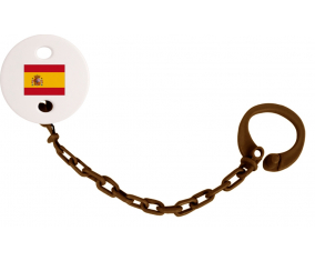 Attache-Bandera tetina España Color Marrón