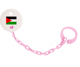 Attache-Bandera piruleta Palestina rosa claro