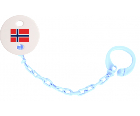 Attache-lollipop Bandera Svalbard y Jan Mayen cielo azul