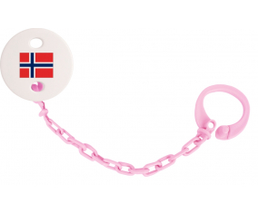 Attache-lollipop Bandera Svalbard y Jan Mayen color rosa claro