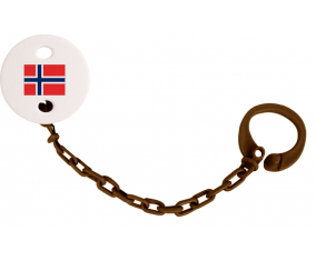 Attache-Lollipop Flag Svalbard y Jan Mayen Color Brown