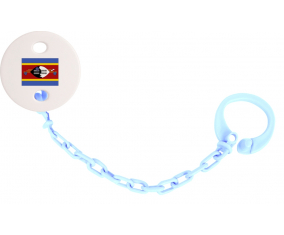 Attache-bandera tétina Swazilandia azul cielo