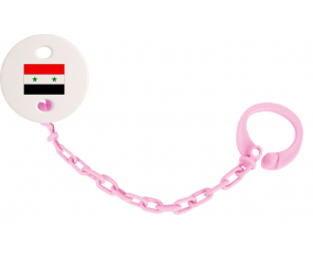 Attache-bandera tetina República Árabe Siria color rosa claro