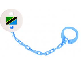 Attache-Bandera Tetina Tanzania azul turquesa