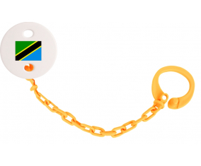 Attache-Bandera Tetina Tanzania Color naranja