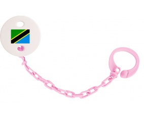 Attache-Bandera Tetina Tanzania Rosa claro