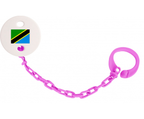 Attache-bandera tetina Tanzania fuschia rosa