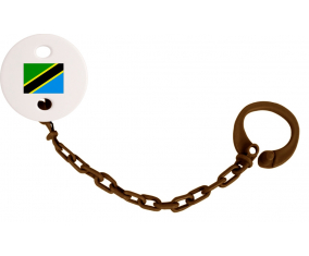 Attache-Bandera Tetina Tanzania Color Marrón