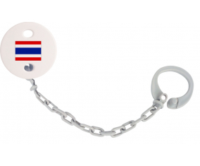 Attache-bandera tetina Tailandia Color gris