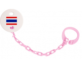 Attache-bandera tetina Tailandia color rosa claro