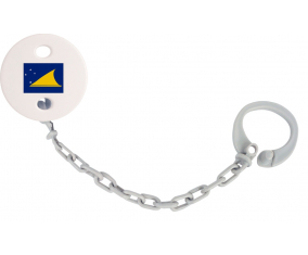 Attache-bandera tetina Tokelau color gris
