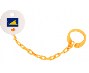 Attache-bandera tetina Tokelau color naranja