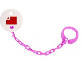 Attache-Bandera piruleta Tonga fuschia rosa