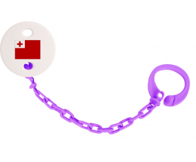 Attache-Piruleta Bandera Tonga color violeta