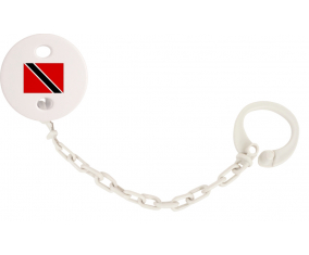 Bandera Attache-Tetina Trinidad y Tobago Blanco