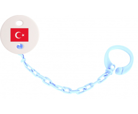 Attache-piruleta Turquía bandera azul cielo