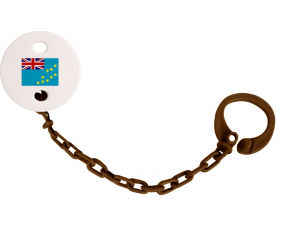 Attache-bandera piruleta Tuvalu Color Brown
