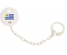 Attache-bandera tetina Uruguay color blanco