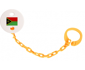 Attache-Piruleta Bandera Vanuatu Color naranja