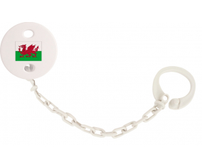 Attache-bandera tetina Gales color blanco