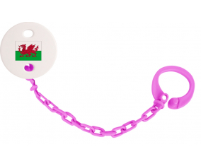 Attache-bandera tetina Gales color fuschia rosa