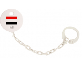 Attache-Bandera Tetina Yemen Color blanco