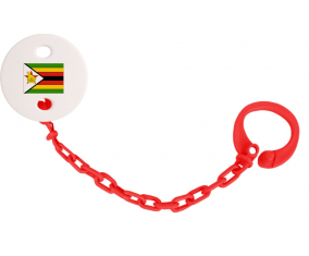 Attache-Lembon Bandera Roja de Zimbabue