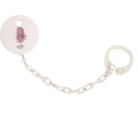 Attache-tetin Empreinte Mi identidad Qatar Color Blanco
