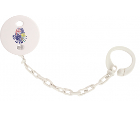 Attache-Tetina Empreinte Mi Identidad Santa Helena Color Blanco