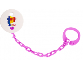 Attache-chupete Andora mapea color rosa fuschia