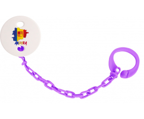 Attache-andora chupete mapea color Violeta