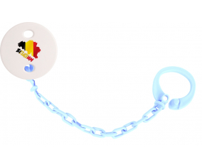 Attache-pacium Bélgica mapea el color Sky Blue