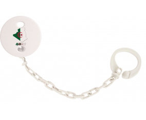 Attache-tetine Algerie mapea el color blanco