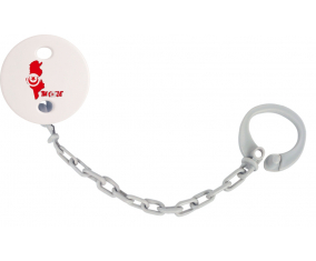 Attache-lollipop Túnez mapea color gris