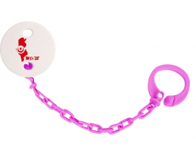 Attache-lollipop Túnez mapas color Rosa fuschia