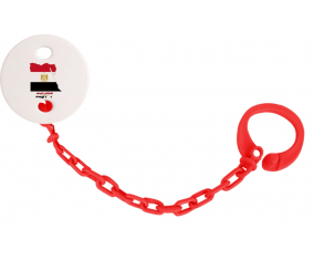 Attache-tetina Egipto mapea el color rojo