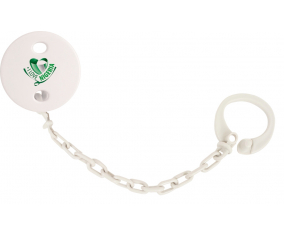Attache-piruleta I Love Nigeria color blanco