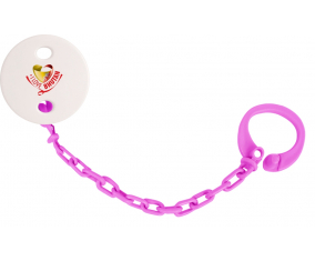 Attache-tetina me encanta bután color Fuschia Rose