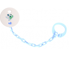 Attache-piruleta I Love Djibbouti azul cielo