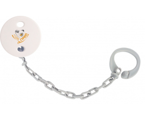 Attache-tetina me encanta Chipre Color gris