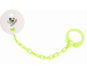 Attache-tetina me encanta Mauritania color verde