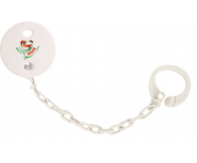 Attache-piruleta I Love Níger color blanco