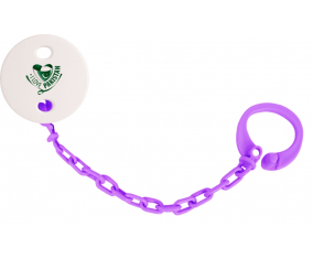 Attache-tetina me encanta Pakistán Violet Color