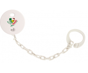 Attache-tetina me encanta Senegal color blanco