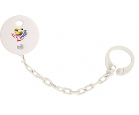Attache-piruleta Me encanta ecuador color blanco