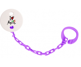 Attache-tétine amo Argelia - bandera violeta