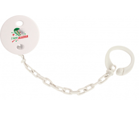 Attache-tétine Me encanta el diseño argelia 2 color blanco